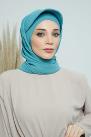 Instant Aerobin Shawl Newsboy Scarves Bandana Women's Cap Turban Visor Stylish Hijab Hat Turban,SS-1A Mint Green