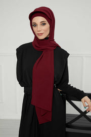 Instant Aerobin Shawl Newsboy Scarves Bandana Women's Cap Turban Visor Stylish Hijab Hat Turban,SS-1A Maroon