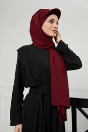 Instant Aerobin Shawl Newsboy Scarves Bandana Women's Cap Turban Visor Stylish Hijab Hat Turban,SS-1A Maroon