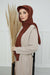 Instant Aerobin Shawl Newsboy Scarves Bandana Women's Cap Turban Visor Stylish Hijab Hat Turban,SS-1A Cinnamon
