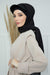 Instant Aerobin Shawl Newsboy Scarves Bandana Women's Cap Turban Visor Stylish Hijab Hat Turban,SS-1A Black