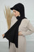 Instant Aerobin Shawl Newsboy Scarves Bandana Women's Cap Turban Visor Stylish Hijab Hat Turban,SS-1A Black