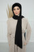 Instant Aerobin Shawl Newsboy Scarves Bandana Women's Cap Turban Visor Stylish Hijab Hat Turban,SS-1A Black