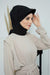 Instant Aerobin Shawl Newsboy Scarves Bandana Women's Cap Turban Visor Stylish Hijab Hat Turban,SS-1A Black