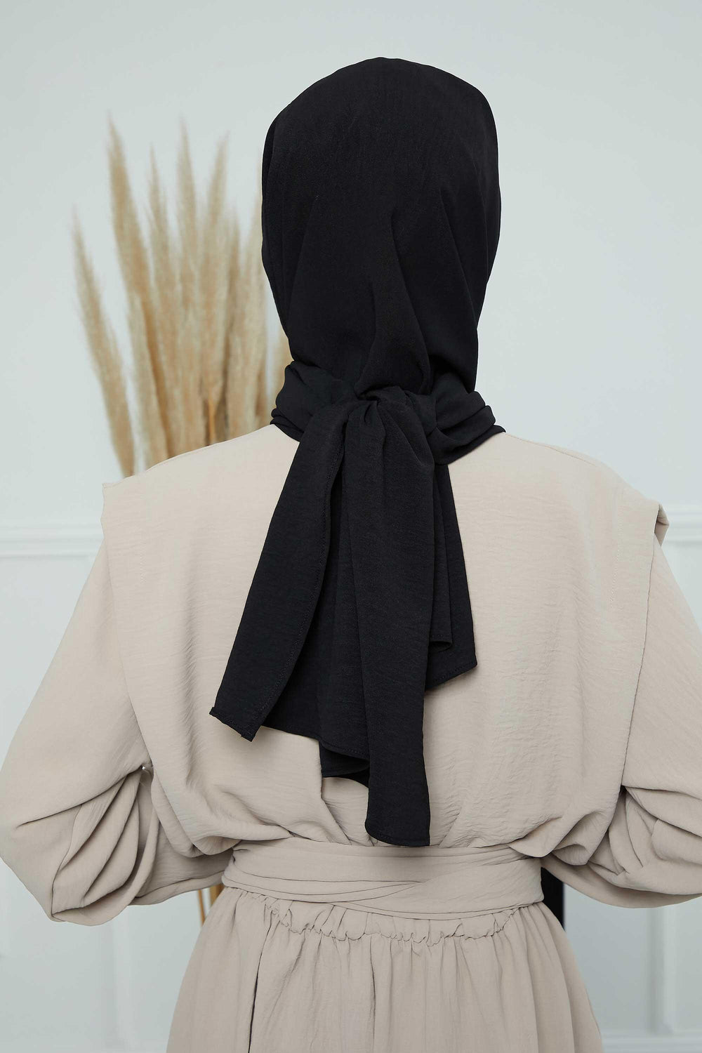 Instant Aerobin Shawl Newsboy Scarves Bandana Women's Cap Turban Visor Stylish Hijab Hat Turban,SS-1A Black