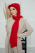 Instant Aerobin Shawl Newsboy Scarves Bandana Women's Cap Turban Visor Stylish Hijab Hat Turban,SS-1A Red