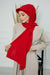 Instant Aerobin Shawl Newsboy Scarves Bandana Women's Cap Turban Visor Stylish Hijab Hat Turban,SS-1A Red