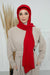 Instant Aerobin Shawl Newsboy Scarves Bandana Women's Cap Turban Visor Stylish Hijab Hat Turban,SS-1A Red