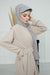 Instant Aerobin Shawl Newsboy Scarves Bandana Women's Cap Turban Visor Stylish Hijab Hat Turban,SS-1A Grey