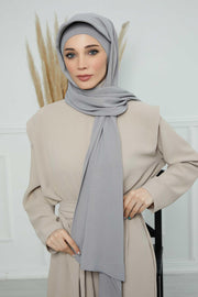 Instant Aerobin Shawl Newsboy Scarves Bandana Women's Cap Turban Visor Stylish Hijab Hat Turban,SS-1A Grey