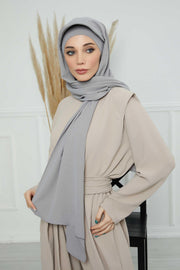 Instant Aerobin Shawl Newsboy Scarves Bandana Women's Cap Turban Visor Stylish Hijab Hat Turban,SS-1A Grey