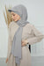Instant Aerobin Shawl Newsboy Scarves Bandana Women's Cap Turban Visor Stylish Hijab Hat Turban,SS-1A Grey