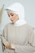 Instant Aerobin Shawl Newsboy Scarves Bandana Women's Cap Turban Visor Stylish Hijab Hat Turban,SS-1A White