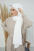 Instant Aerobin Shawl Newsboy Scarves Bandana Women's Cap Turban Visor Stylish Hijab Hat Turban,SS-1A White