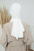 Instant Aerobin Shawl Newsboy Scarves Bandana Women's Cap Turban Visor Stylish Hijab Hat Turban,SS-1A White