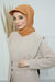 Instant Aerobin Shawl Newsboy Scarves Bandana Women's Cap Turban Visor Stylish Hijab Hat Turban,SS-1A Tawny Brown