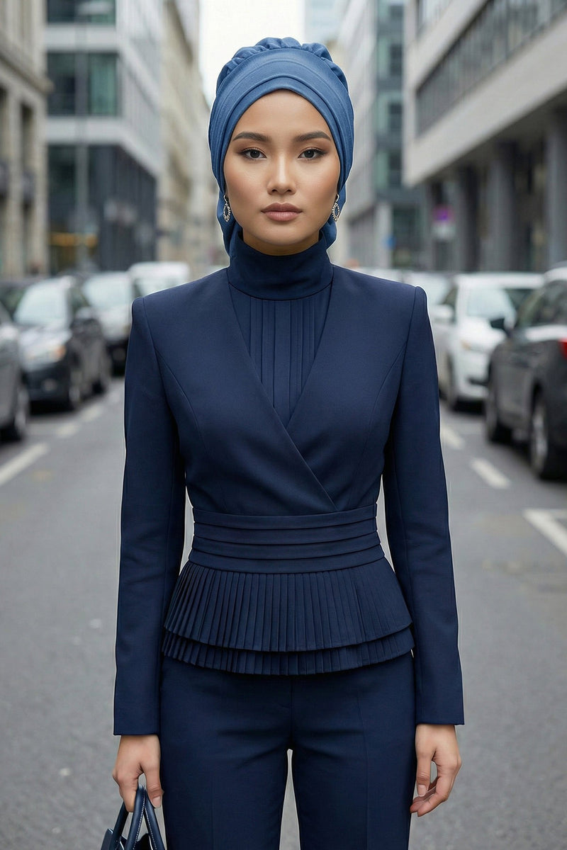 Instant Aerobin Turban Hijab for Women, Pre-Tied Cotton Blend Headwrap, Lightweight Modest Fashion Head Cover,HT-91