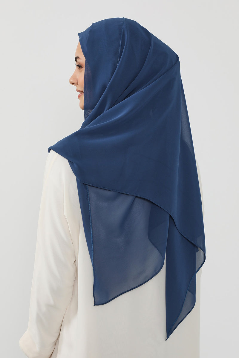 Instant Chiffon Hijab Shawl for Women, Ready to Wear Lightweight Modest Scarf, Practical Slip-On Headscarf,PS-49