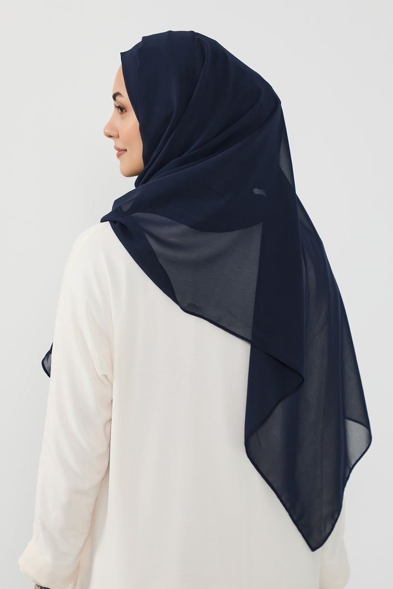 Instant Chiffon Hijab Shawl for Women, Ready to Wear Lightweight Modest Scarf, Practical Slip-On Headscarf,PS-49