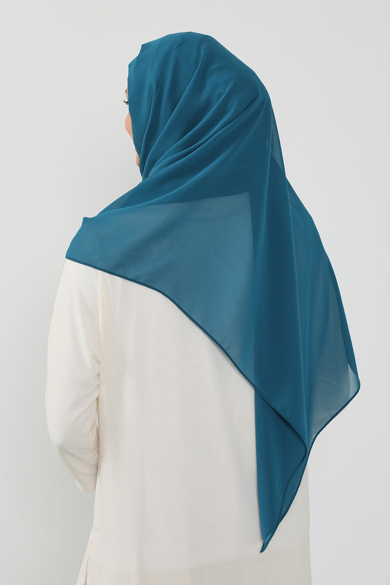 Instant Chiffon Hijab Shawl for Women, Ready to Wear Lightweight Modest Scarf, Practical Slip-On Headscarf,PS-49