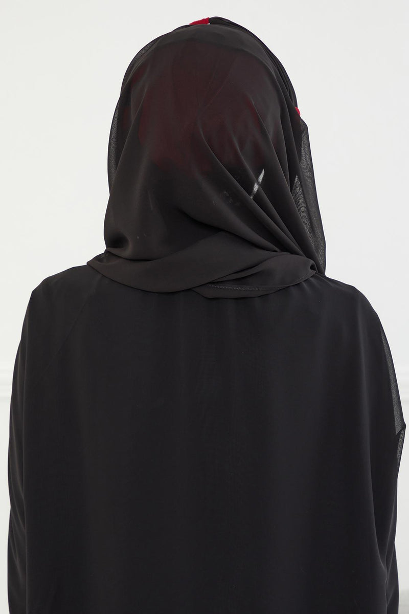 Instant Chiffon Shawl Elegant Ready to Wear Turban Head Wrap Scarf with Sequin Front Band,PBS-1P