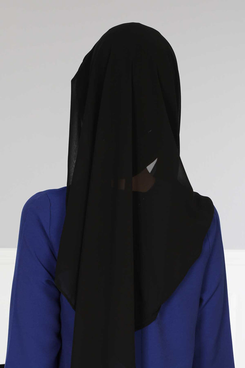 Instant Chiffon Shawl Elegant Ready to Wear Turban Head Wrap Scarf with Sequin Front Band,PBS-1P