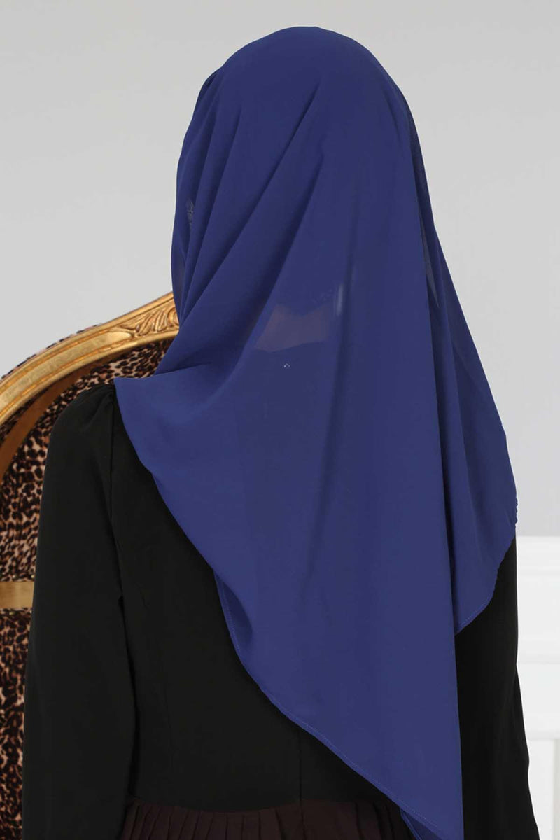 Instant Chiffon Shawl Elegant Ready to Wear Turban Head Wrap Scarf with Sequin Front Band,PBS-1P