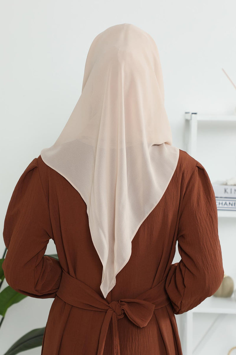 Instant Chiffon Shawl for Women With Cotton Bonnet Chiffon Turban Cap Head Wrap Instant Turban Scarf,PS-45