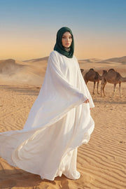 Instant Chiffon Shawl for Women With Cotton Bonnet Chiffon Turban Cap Head Wrap Instant Turban Scarf,PS-45 Dark Green