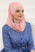 Instant Chiffon Shawl for Women With Cotton Bonnet Chiffon Turban Cap Head Wrap Instant Turban Scarf,BTS-1 Powder