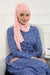 Instant Chiffon Shawl for Women With Cotton Bonnet Chiffon Turban Cap Head Wrap Instant Turban Scarf,BTS-1 Powder
