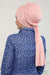 Instant Chiffon Shawl for Women With Cotton Bonnet Chiffon Turban Cap Head Wrap Instant Turban Scarf,BTS-1 Powder