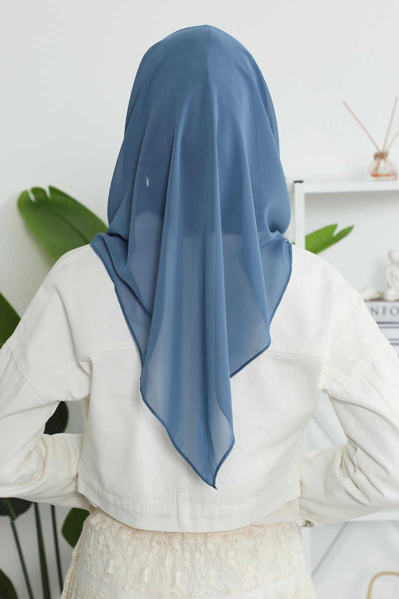 Instant Chiffon Shawl for Women With Cotton Bonnet Chiffon Turban Cap Head Wrap Instant Turban Scarf,PS-45