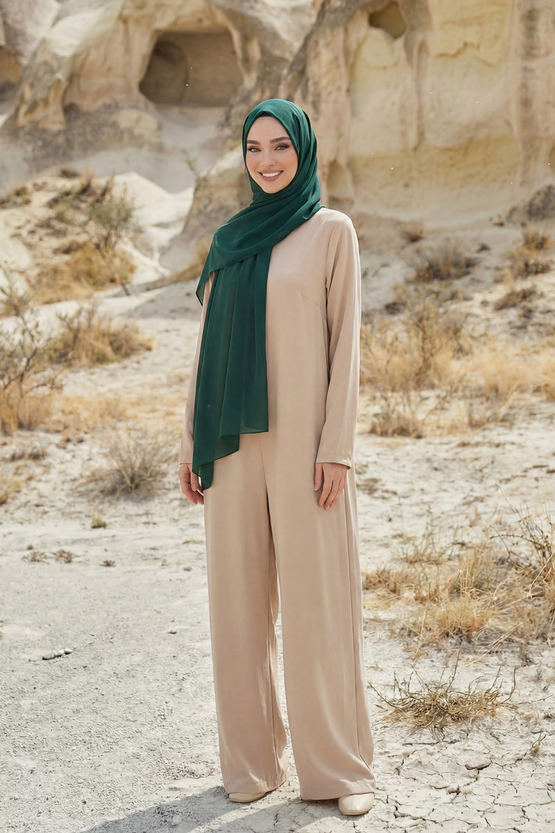 Instant Chiffon Shawl Headscarf for Women with Cotton Bonnet Chiffon Turban Cap, Ready-to-Wear Soft Chiffon Shawl Instant Hijab Wrap,PS-46