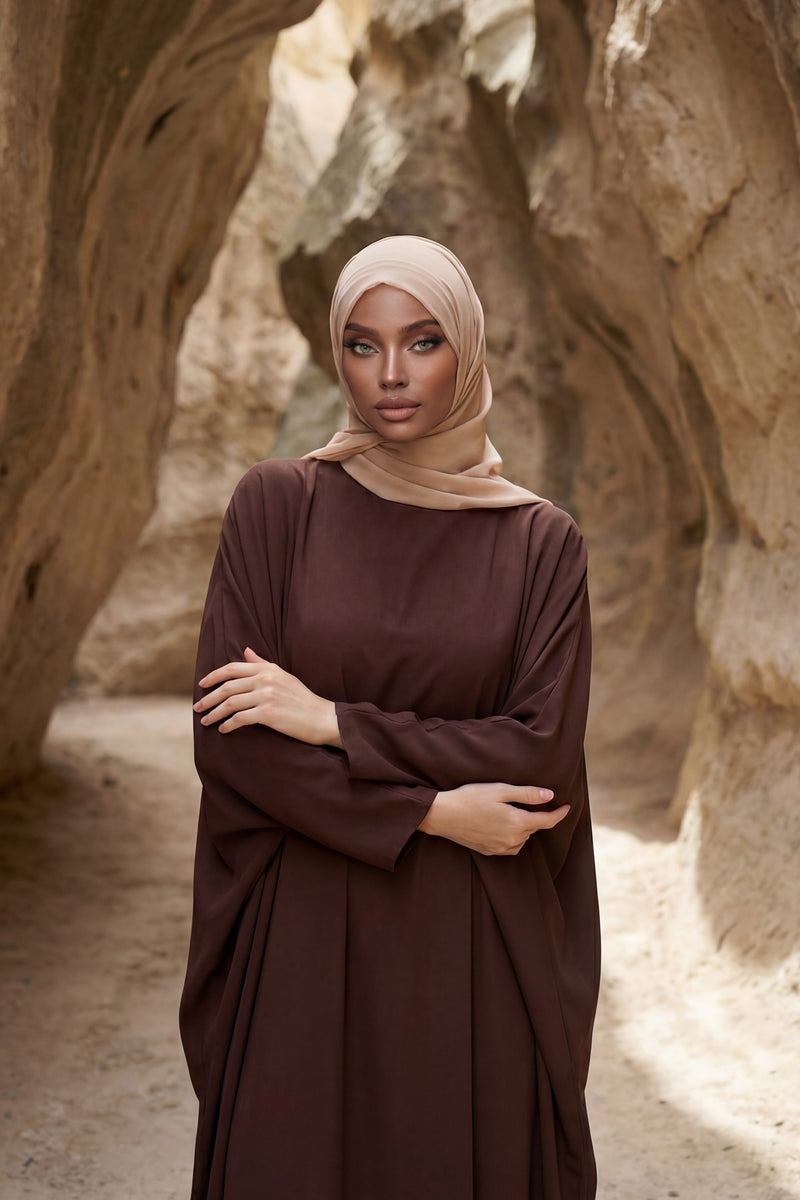 Instant Chiffon Shawl Headscarf for Women with Cotton Bonnet Chiffon Turban Cap, Ready-to-Wear Soft Chiffon Shawl Instant Hijab Wrap,PS-46 Light Mink