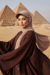 Instant Cotton Shawl Newsboy Scarves 95% Cotton Bandana Women's Cap Turban Visor Stylish Hijab Hat Turban Head Wraps,SS-1 Mink