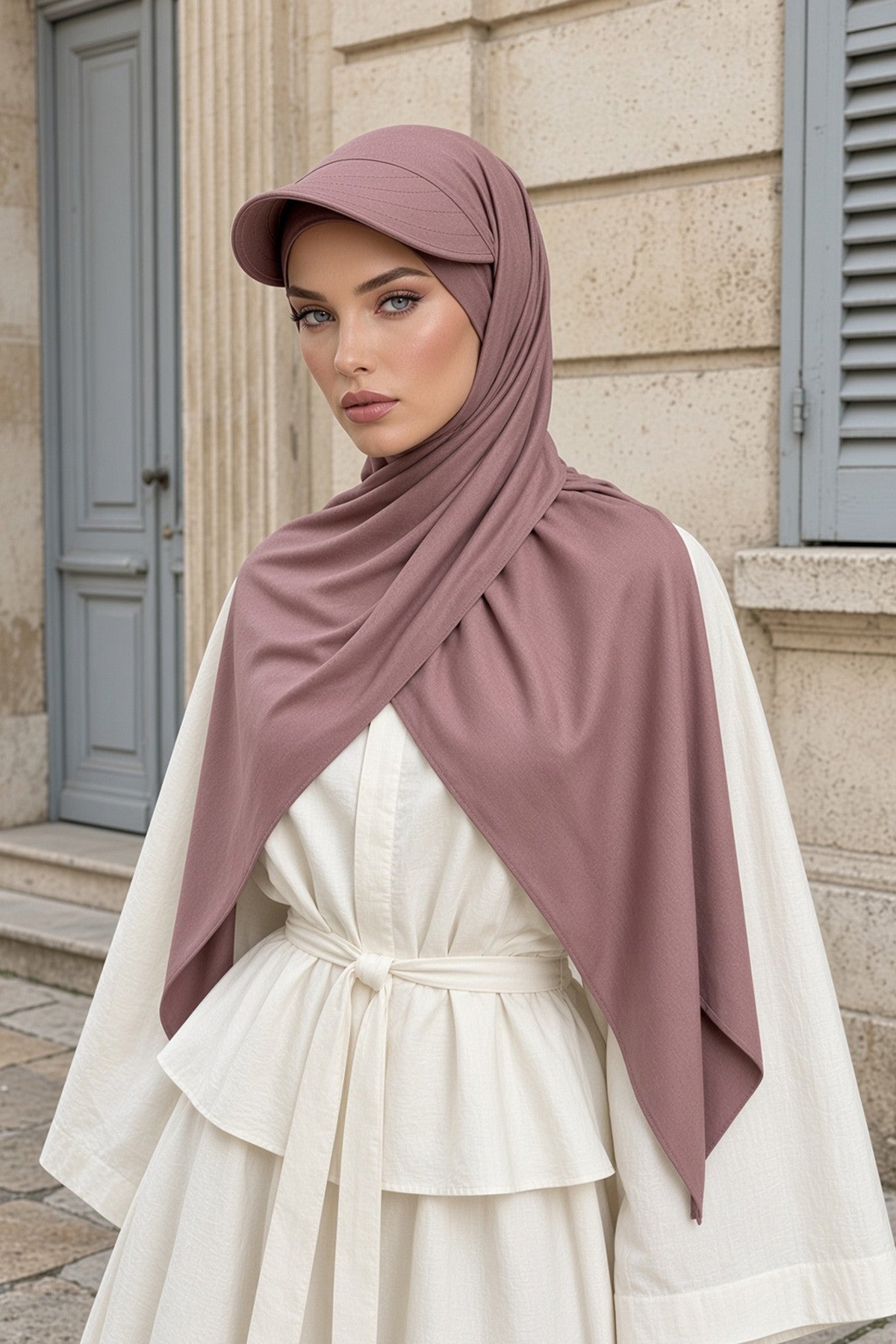 Instant Cotton Shawl Newsboy Scarves 95% Cotton Bandana Women's Cap Turban Visor Stylish Hijab Hat Turban Head Wraps,SS-1