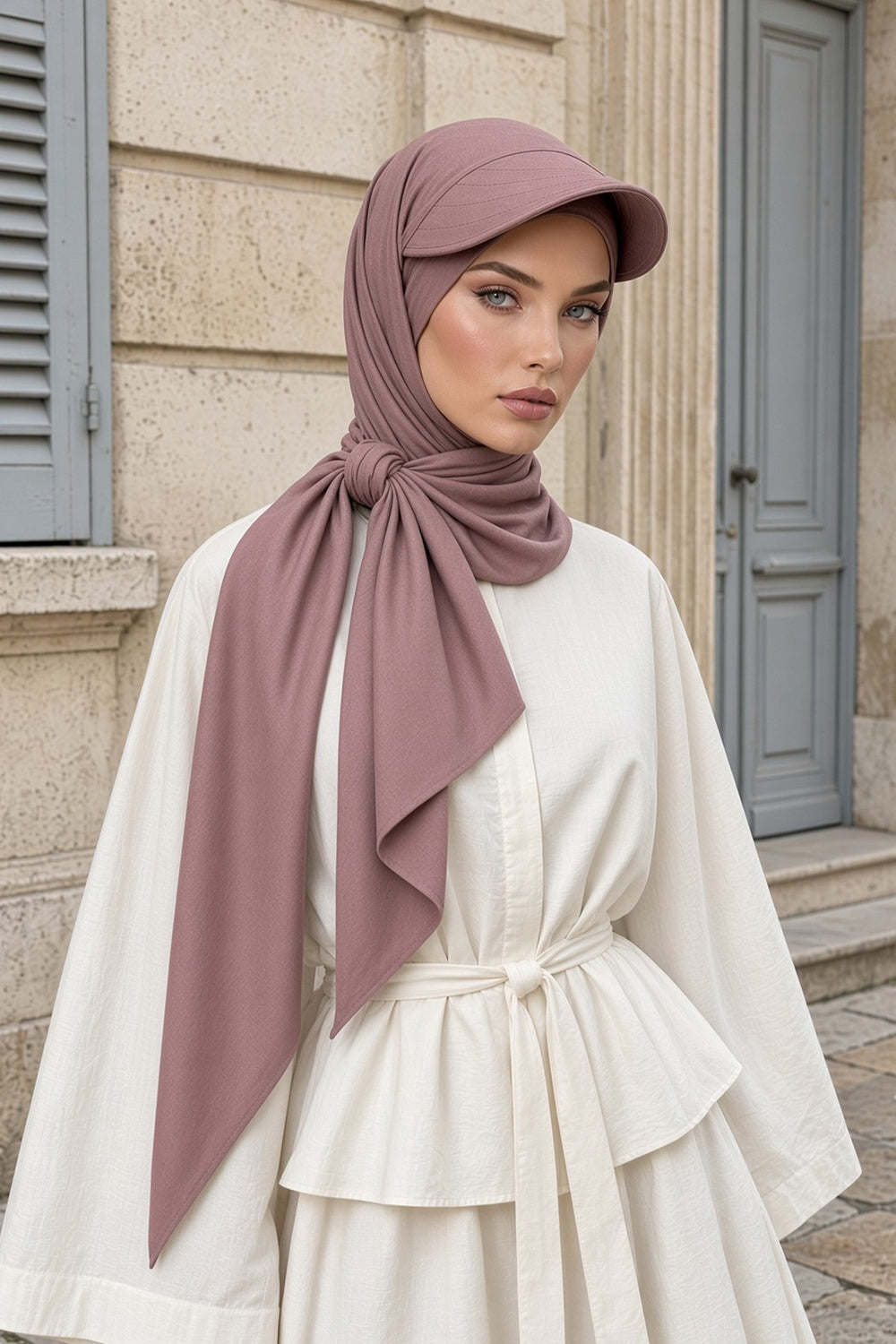 Instant Cotton Shawl Newsboy Scarves 95% Cotton Bandana Women's Cap Turban Visor Stylish Hijab Hat Turban Head Wraps,SS-1