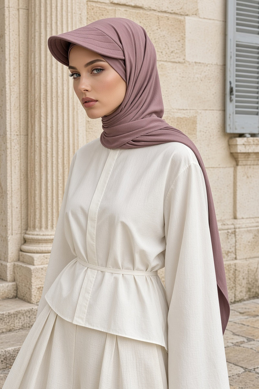 Instant Cotton Shawl Newsboy Scarves 95% Cotton Bandana Women's Cap Turban Visor Stylish Hijab Hat Turban Head Wraps,SS-1
