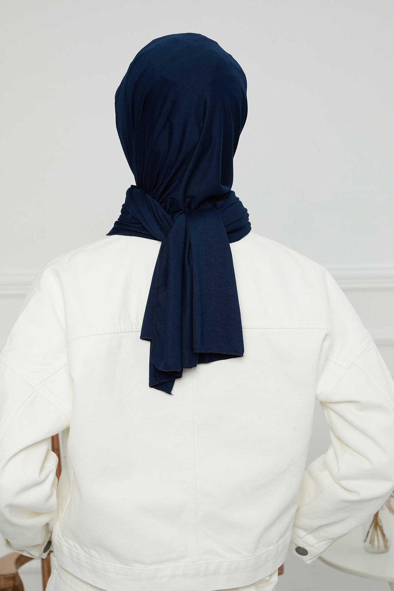 Instant Cotton Shawl Newsboy Scarves 95% Cotton Bandana Women's Cap Turban Visor Stylish Hijab Hat Turban Head Wraps,SS-1 Navy Blue