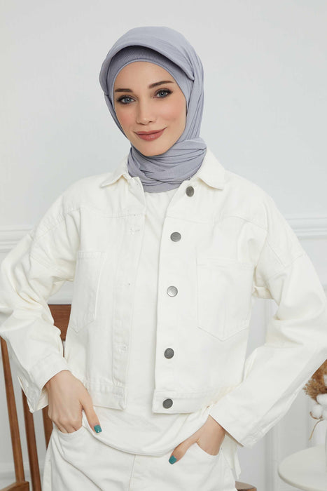 Instant Cotton Shawl Newsboy Scarves 95% Cotton Bandana Women's Cap Turban Visor Stylish Hijab Hat Turban Head Wraps,SS-1