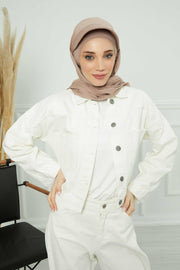 Instant Cotton Shawl Newsboy Scarves 95% Cotton Bandana Women's Cap Turban Visor Stylish Hijab Hat Turban Head Wraps,SS-1 Mink