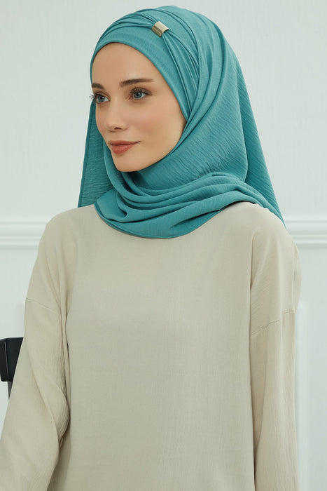 Sofortige leichte Aerobin-Turbane mit Schalkopf für Damen, Kopfbedeckung, stilvolle Kopfbedeckung, elegantes Design, CPS-94