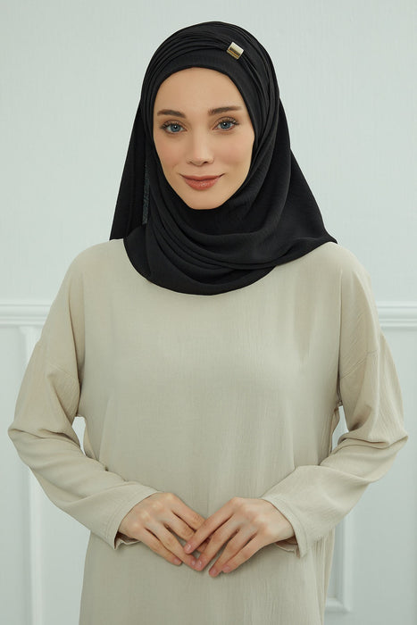 Sofortige leichte Aerobin-Turbane mit Schalkopf für Damen, Kopfbedeckung, stilvolle Kopfbedeckung, elegantes Design, CPS-94