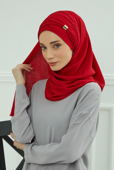 Sofortige leichte Aerobin-Turbane mit Schalkopf für Damen, Kopfbedeckung, stilvolle Kopfbedeckung, elegantes Design, CPS-94