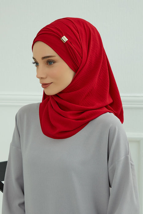 Sofortige leichte Aerobin-Turbane mit Schalkopf für Damen, Kopfbedeckung, stilvolle Kopfbedeckung, elegantes Design, CPS-94