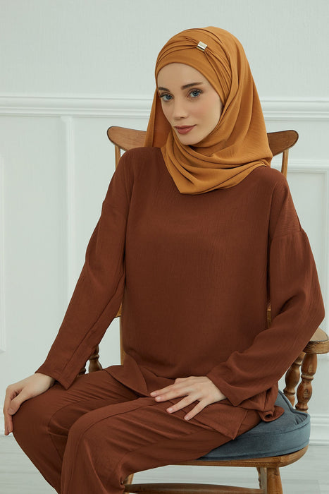 Sofortige leichte Aerobin-Turbane mit Schalkopf für Damen, Kopfbedeckung, stilvolle Kopfbedeckung, elegantes Design, CPS-94