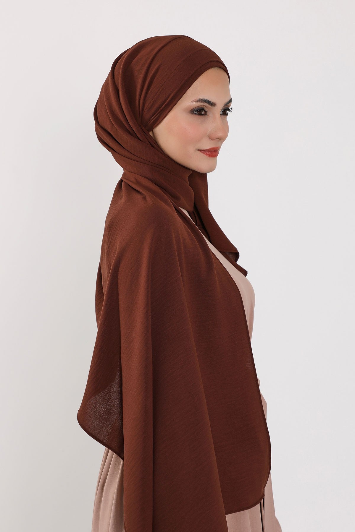 Instant Lightweight Aerobin Shawl Head Turbans For Women Headwear Stylish Head Wrap Elegant Design,CPS-93 Brown
