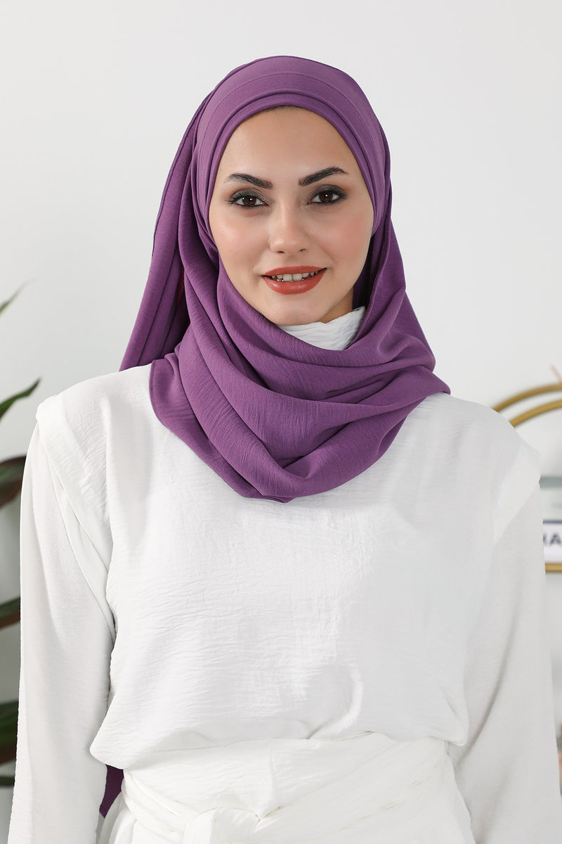 عمامة رأس شال Aerobin خفيفة الوزن فورية للنساء، أغطية رأس أنيقة بتصميم أنيق، CPS-93