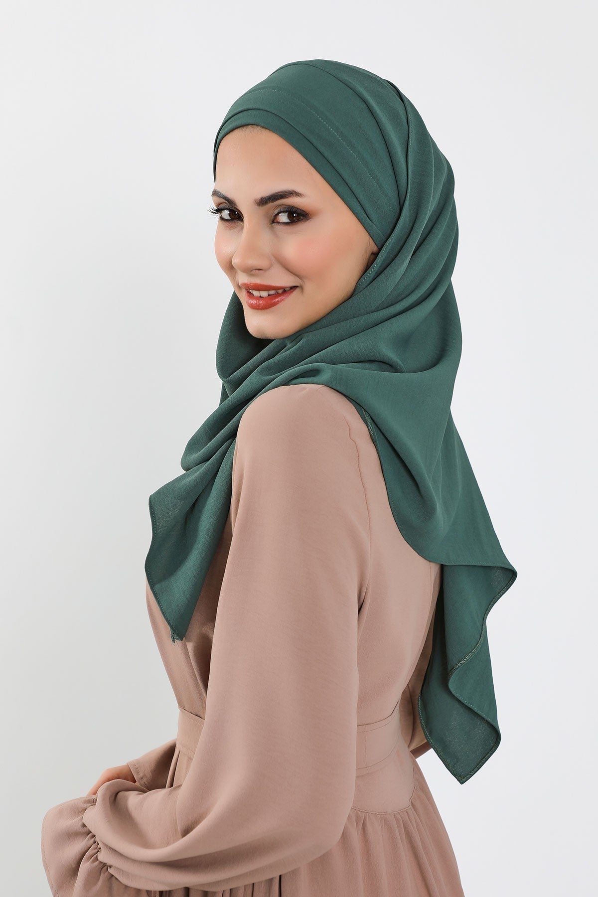 Instant Lightweight Aerobin Shawl Head Turbans For Women Headwear Stylish Head Wrap Elegant Design,CPS-93 Light Green